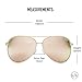 Quay Australia VIVIENNE Women's Sunglasses Oversized Aviators Metal - Gold/Rose