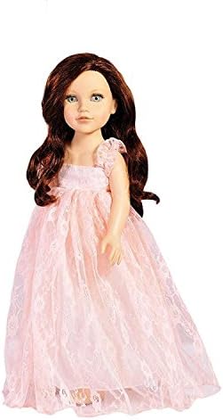Doll Dress For 18 Inch American Dolls Pink Princess Lace Dress 18 Inch Girl Doll Clothes Present