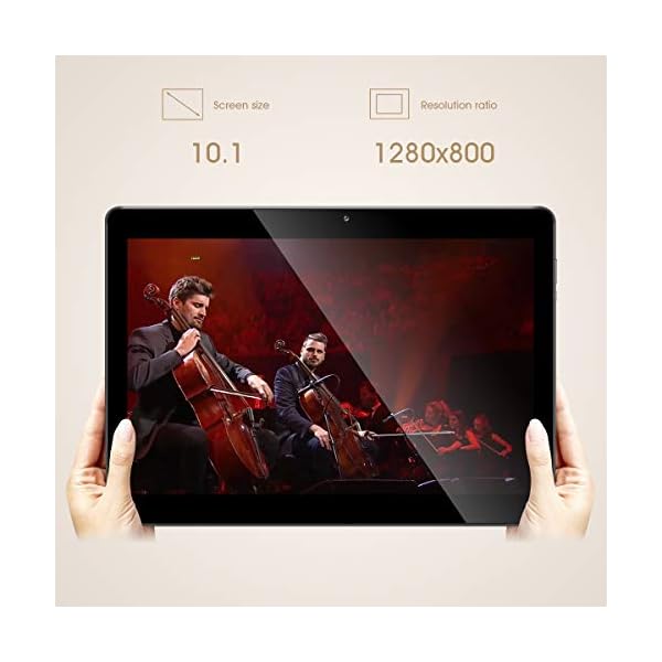Padgene 10.1 Inch Google Android Tablet, Android 8.1 Phablet Tablet Quad Core Pad with Dual Camera, 2GB Ram 32GB ROM…