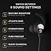 Back Bay - Active Noise Cancelling Bluetooth Earbuds with ANC. Wireless Headphones for Airplane Flights with 5 EQ Sound Modes, Microphone, 8-Hour Battery and Pro Carrying Case