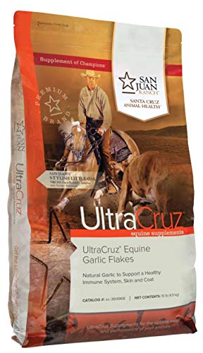 UltraCruz Equine Garlic Flakes Supplement for Horses, 10 lb (450 Day Supply)