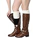 FAYBOX Women's Short Leg Warmer Crochet Boot Cover