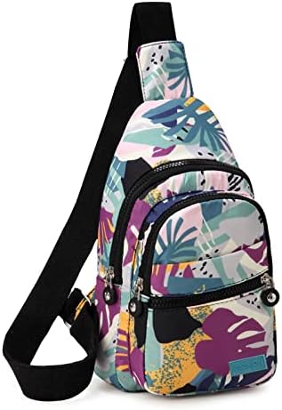 Amazon.com: Yorkie Floral Print Sling Bag Crossbody Travel  display picture 2
