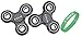 Fidget Spinner, R • HORSE Tri-Spinner Fidget Toy 3D Printing Ceramic Bearing Hand Spinner EDC Focus Toy, Guarantee 1.5 min+ Spin Time! (Fluorescent Wristband INCLUDED!!!)