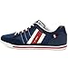 Alpine Swiss Mens Stefan Navy Suede Trim Retro Fashion Sneakers 8 M US