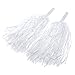 Pparty Cheering Leadership Pom Poms, 1pair, White