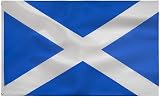 TCTOHZNG Scotland National Flag Saint Andrew's Cross 3x5 ft Polyester view 1
