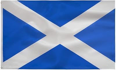 TCTOHZNG Scotland National Flag Saint Andrew's Cross 3x5 ft Polyester