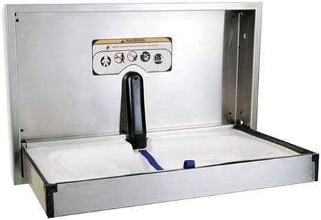 Fondations 100SS-R Surfaced Mount Full Stainless Steel Baby Changing Table