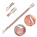 Cuticle Pusher and Spoon Nail Cleaner - Dual-use Professional Stainless Steel-Cuticle Remover and Cutter Scraper Trimmer, Nail Art Tool for Fingernails and Toenails, Manicure and Pedicure Kit