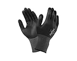 Ansell Hyflex 11-840 Gray 9 Nylon/Spandex Full Fingered Work & General Purpose Gloves - Fortix Palm Only Coating - 076490-13039 [PRICE is per DOZEN]
