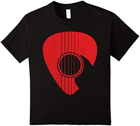 Kids Guitar t-shirt red 12 Black