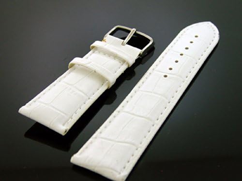 New Ice Mania Genuine Leather White Color 24mm Wide Band