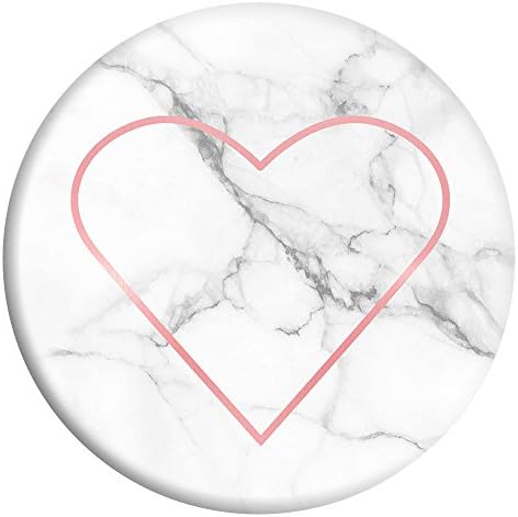 GreenJanice Multi Function Holder Expanding Stand Grip Mount For Smartphones-(Peach heart marble)