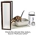 PetFusion QuickScoop Large Cat Litter Scoop. Flat Leading Edge Easily Scoops Underneath Cat Litter. Stronger ABS Plastic. Non-Stick Coating. Superior Hygiene