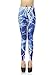 Sunzel Women Leggings Women's Digital Print Ankle Length Footless Design Leggings Blue Lightning