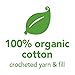 green sprouts Animal Friend Rattle Made from Organic Cotton | Encourages Whole Learning The Healthy & Natural Way | Crocheted by Hand, Soft & Flexible, Playful Rattle Sound