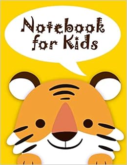 Notebook for Kids: Cute Tiger Notebook Journal Diary, 108 Lined pages, 8.5