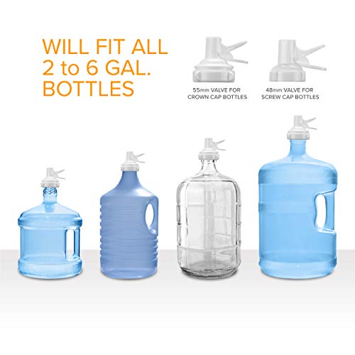 Brio Stainless Steel 35 Gallon Water Jug Stand and 2 Dispenser Valves