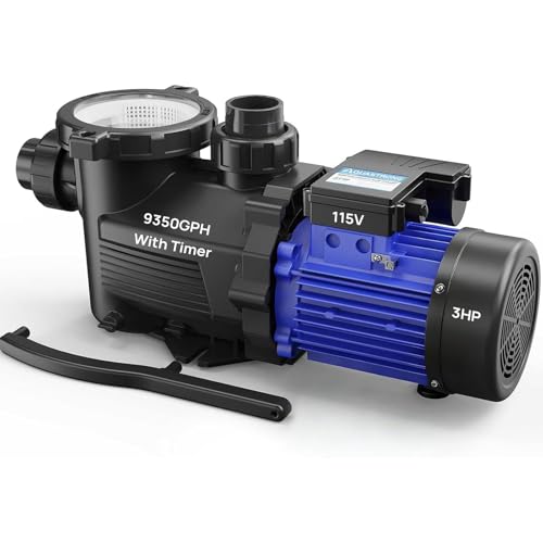 Aquastrong In/Above Ground Pool Pump High Flow Self Primming Swimming Pool Pump,Sapphire Blue