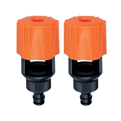 Sunnyys 2Pcs Universal Water Tap to Garden Hose Pipe Connector Mixer Kitchen Tap Adapter