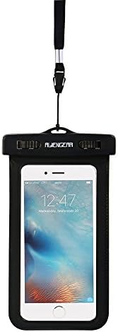 Universal Waterproof Case, AlienGear Cell Phone Dry Bag for Apple iPhone 6S 6,6S Plus, 5S 7, Samsung Galaxy S7, S6 Note 5 4, HTC LG Sony Nokia Motorola up to 6.0" diagonal (Black)