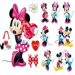 Cartoon Kids Minnie Et Mickey Mouse Stickers Muraux Chambre Bebe Et Enfants Decor Cartoon Chambre Produit Minnie Decoracion Del Hogar Decoracion Kudzuandcompany Com