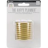 Me And My BIG Ideas Create 365 The Happy Planner Expander Rings - 9 Black Plastic Rings, 1.75 Inch, For Adding More Pages