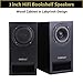 CNSZNAT P300A Passive Bookshelf Speakers, Near Field Monitors – Studio Monitor Speaker – 3″ HiFi Full Range Speakers – Wooden Enclosure (Black, Pair)thumb 1