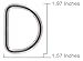 50 - Country Brook Design 1 1/2 Inch Heavy Welded D-Rings