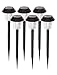 Sogrand Solar Lights Outdoor Pathway Light Decorative Garden Stake Decorations Waterproof Bright 15 Lumen Warm Soft White LED Landscape Driveway Markers Lamp for Walkway Outside Yard 6Pack