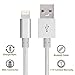 Ipone Charger Cable,6FT Lightning Cable Nylon Braided -[Apple MFi Certified] Series - for iPhone 6S Plus 6 Plus SE 5S 5 iPad iPod (Silver)