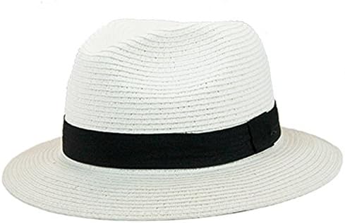 Unisex Panama Hat With Band (White)