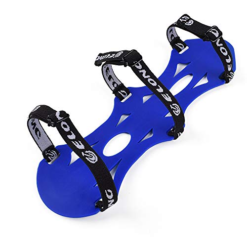 SHENG-RUI 8.5" Armguard Forearm Protective Soft Rubber Adjustable Shooting Archery Bow Range with 3-Strap Buckles(Blue)