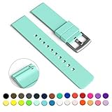 GadgetWraps 14mm Silicone Watch Band with Quick Release Pins - Choose Between 29 Unique Colors (Mint Green)