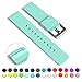 GadgetWraps 14mm Silicone Watch Strap / Band with Quick Release Pins (Mint Green, 14mm)