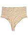 FUT Women Waist Cincher Girdle Tummy Slimmer Sexy Thong Panty Shapewear Postpartum Underwear Beige