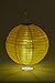 Allsop Home and Garden 31617 Soji Illume 14” LED Outdoor Solar Lantern, Handmade with Weather-Resistant UV Nylon, Marigold (1-Count)