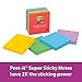 Post-it Super Sticky Notes, 2x Sticking Power, 3 in x 3 in, Marrakesh Collection, 5 Pads/Pack (654-5SSAN) primary