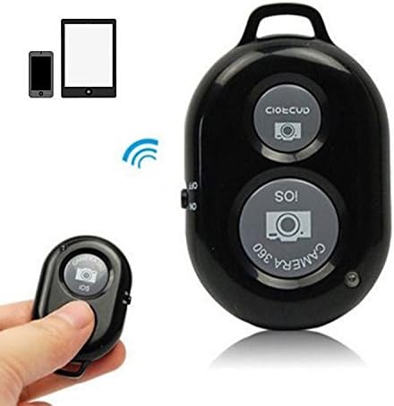 Smarlf Wireless Bluetooth Remote Shutter Control with Camera Activation used with Monopod Selfie Stick for Apple iPhone 6 Plus Iphone 5 4 iOS, Android and Tablets. Radom color
