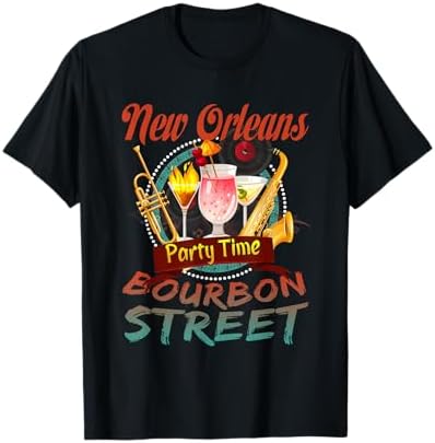 Amazon.com: French Quarter Bourbon St New Orleans Souvenir T-Shirt