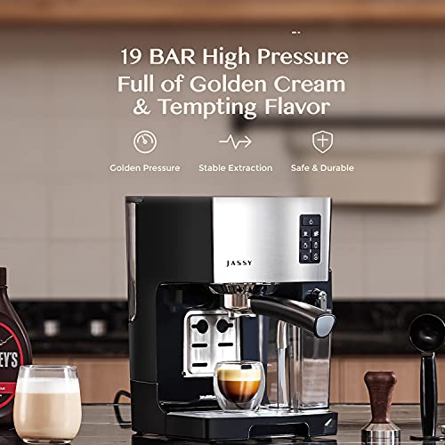 Espresso Coffee Machine Cappuccino Maker with 19 BAR Pump & Powerful