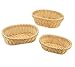 3 Piece Poly-wicker Oval Nestable Basket Set, Microwavable, and Dishwasher Safe.