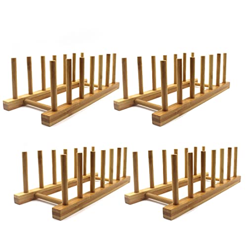Wooden Plate Rack Dish Holder Storage