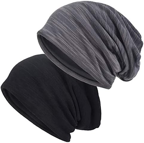 Ruphedy Men's Slouchy Beanie Summer Thin Hollow Long Oversized
