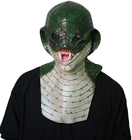 Circlefly Halloween Horror Mask Snake mask wig party horror props