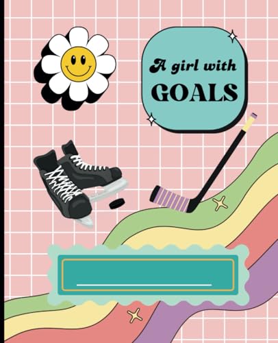 Girls Hockey Themed Composition Notebook