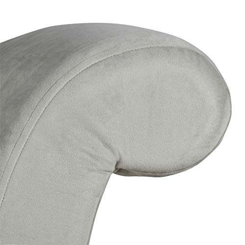 HomePop Youth Chaise Lounge, Gray Velvet Pricepulse