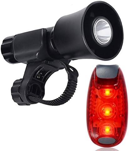 Multi Function Bike Front Light With Bike Horn Function and Bike Tail Light Set, Rechargeable Battery Super Bright Bicycle Front Light and 140 DB Bike Horn, LED Safety Light or Bike Rear Light