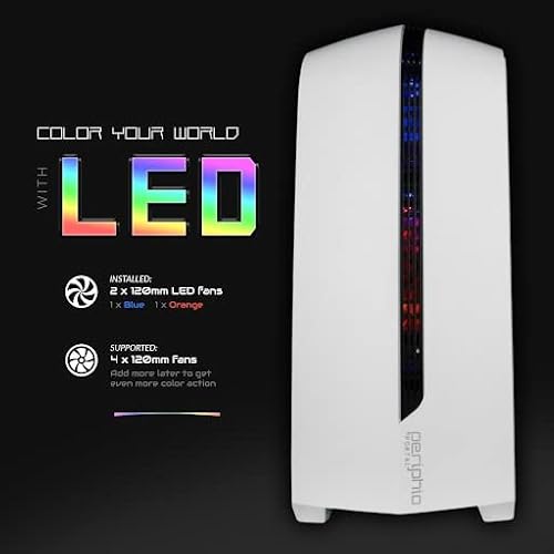 Periphio Vortex Gaming PC Desktop Computer Tower, Intel Quad Core